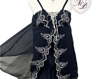 Axes Femme Lace Babydoll Top/Mini Dress