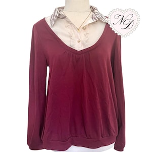 Axes Femme Collared Red Sweater