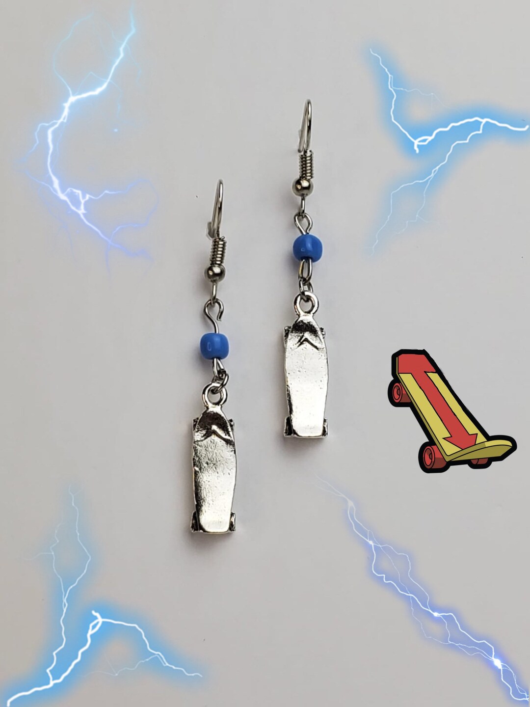 Assassin Skateboard Earrings - Etsy