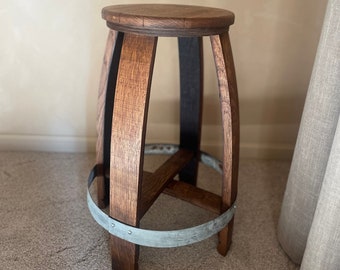 Wine Barrel Stools - Set of 2