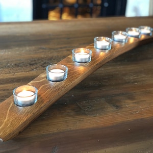 Barrel Stave Candleholder-7 Candles