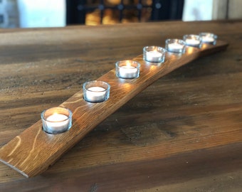 Barrel Stave Candleholder-7 Candles