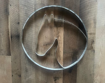 Horse Head - Wine Barrel Ring Art