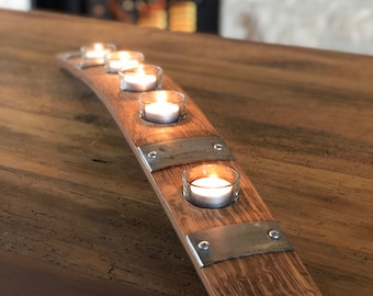 Barrel Stave Candleholder