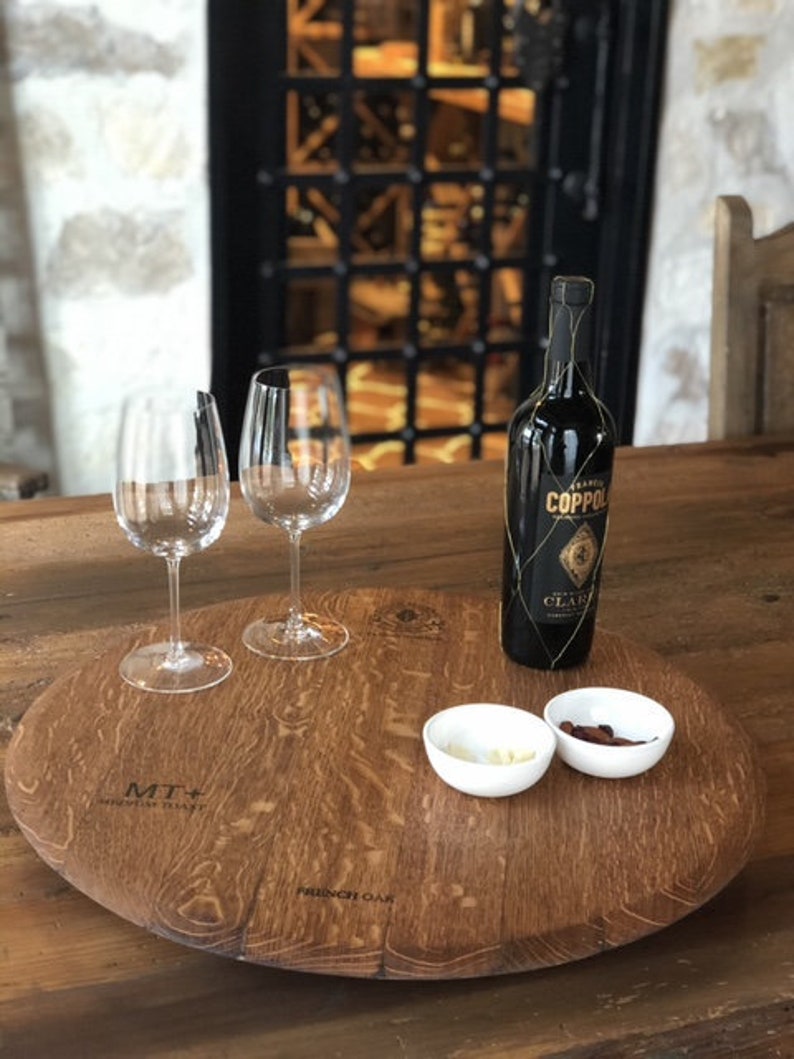 Wine Barrel Lazy Susan Etsy