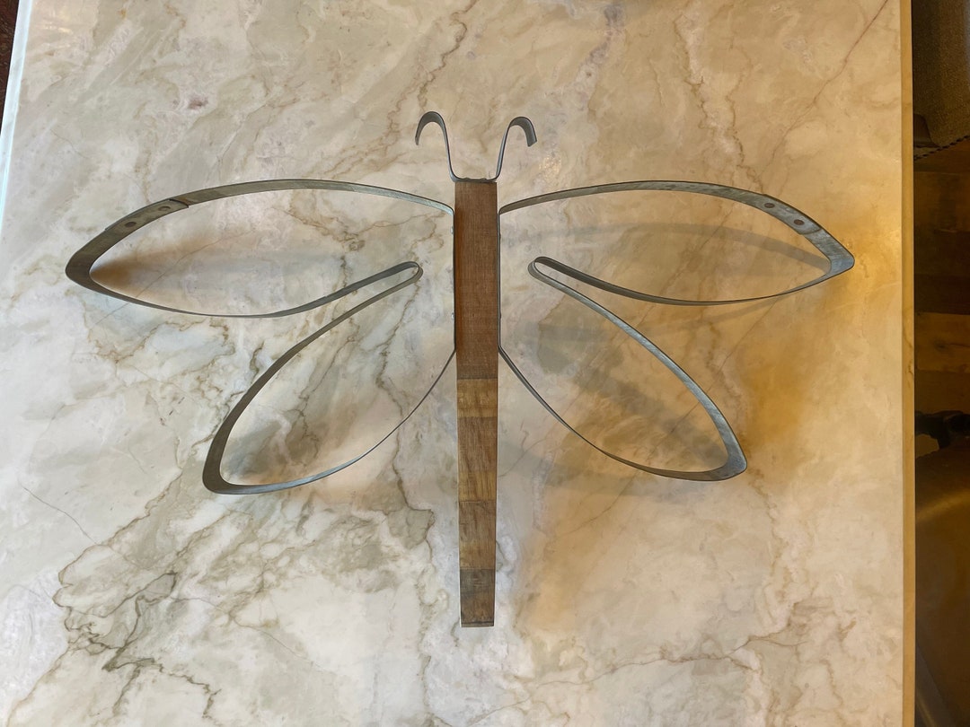 Dragonfly Wine Barrel Ring Art Etsy