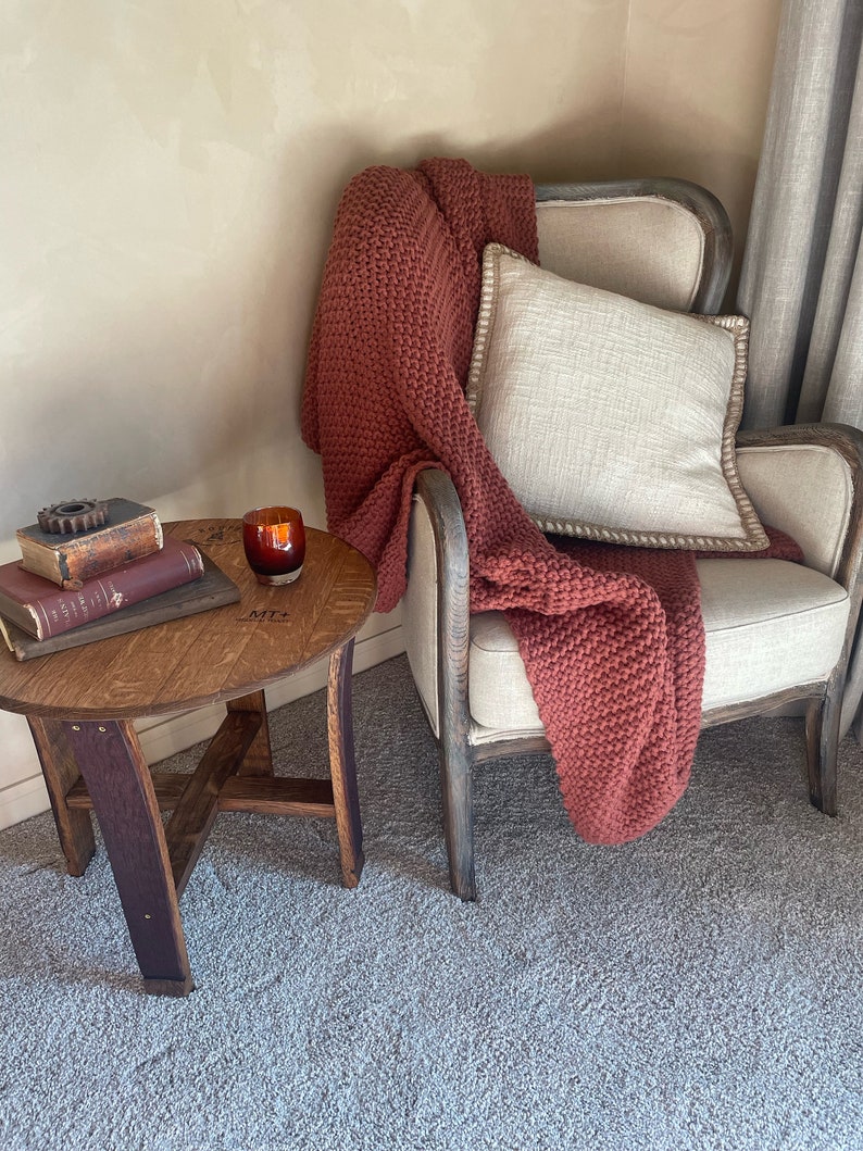 Wine Barrel End Table Etsy