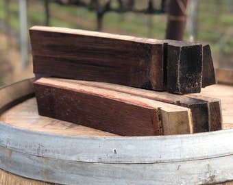 Wine Barrel Stave Pieces - 10 Pieces (13 1/2" each)