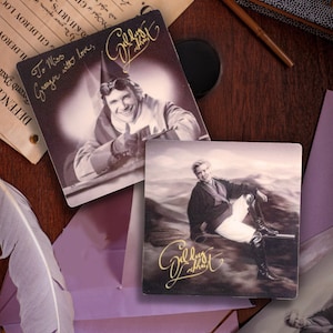 Cartão de impressão lenticular de fotos assinadas por Lockhart, réplica de objetos de filme, Sirius Reflection, escola de magia de bruxos, imagens em movimento