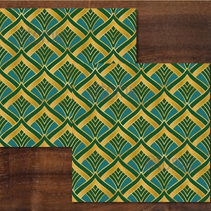 Art-Deco-Stil-Wiederholungsmuster Nr. 1 Keramikwandfliese, Wanddekoration im Vintage-Stil, dekorative Keramikfliesen, einzigartige dekorative Fliesenkunst