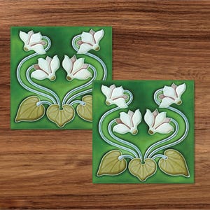 Jugendstil Dekorative Keramik Wandfliesen Reproduktion Deko Boho Gedruckte Fliesen Badezimmer Wohnzimmer Home Remodeling Wandfliesen Design No.50