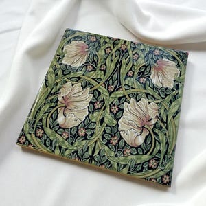 Art Nouveau - Art Deco William Morris Style No.33 Reproduction Printed Ceramic Tile Design - Set of 2