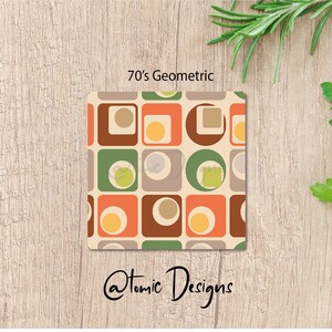 Mid-century Modern Coasters, Atomic Era 1950s Design, Space Age ...