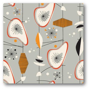 Atomic Era Style Retro Wall Tiles – Upstate New York | Mid-Century Modern Splash back | 1950s Ceramic Tile Decor for Kitchen & Bath