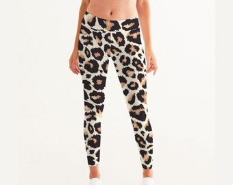 leopard workout tights