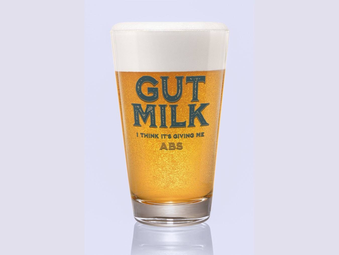 Gut Milk Only Murders in the Building Pint Glass FREE SHIPPING - Etsy