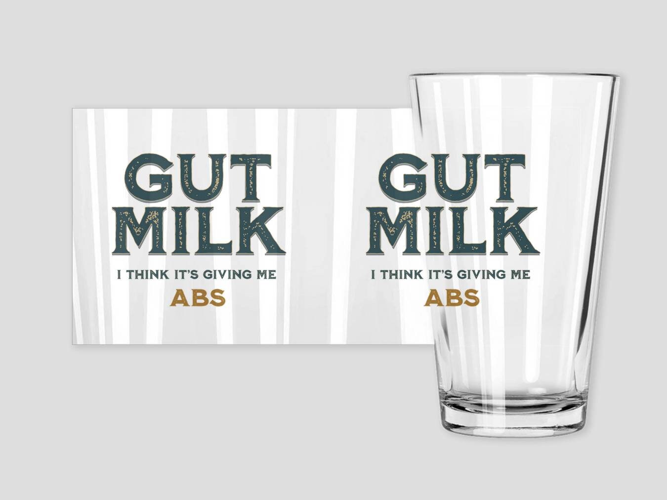 Gut Milk Only Murders in the Building Pint Glass FREE SHIPPING - Etsy