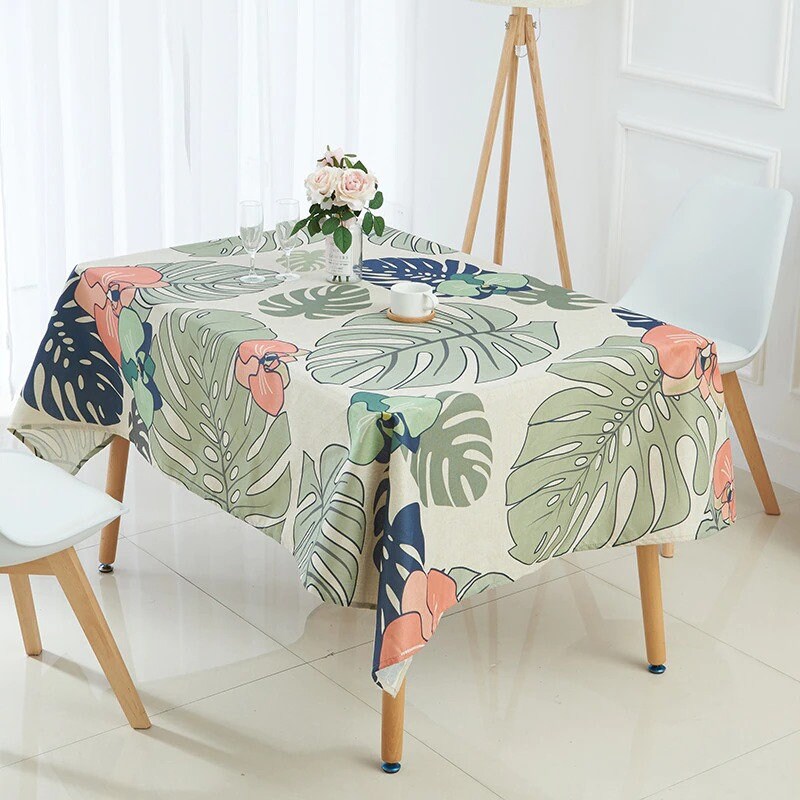 Tropical tablecloth Banana Tablecloth Leaf waterproof table Etsy