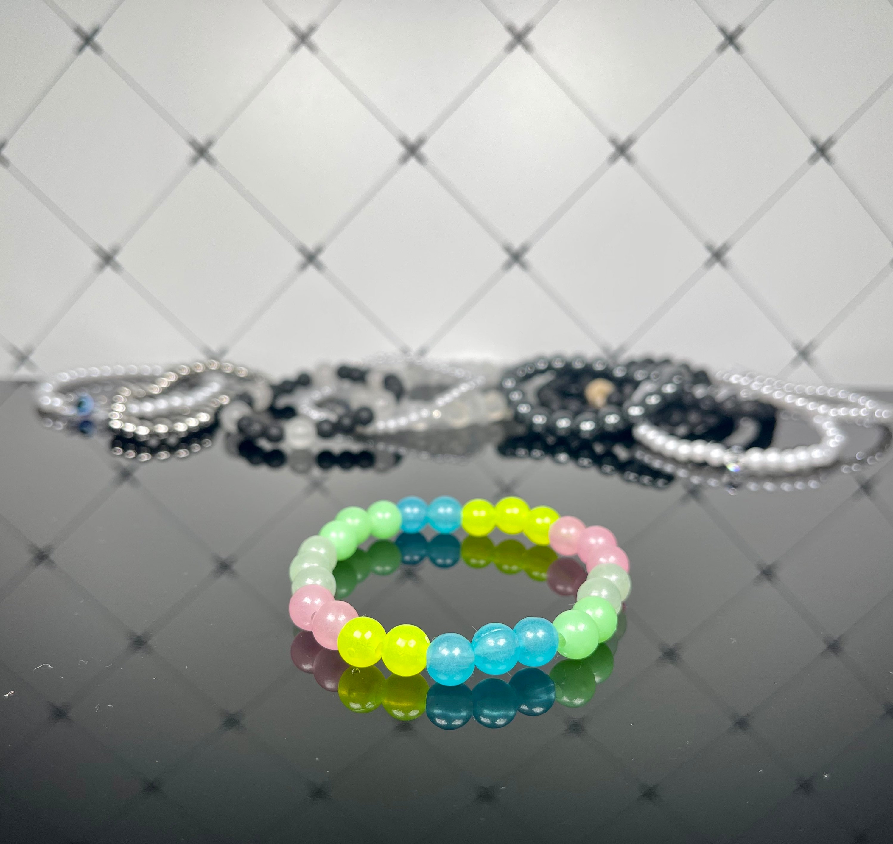 Handmade Glow in The Dark Bracelet 8mm Etsy