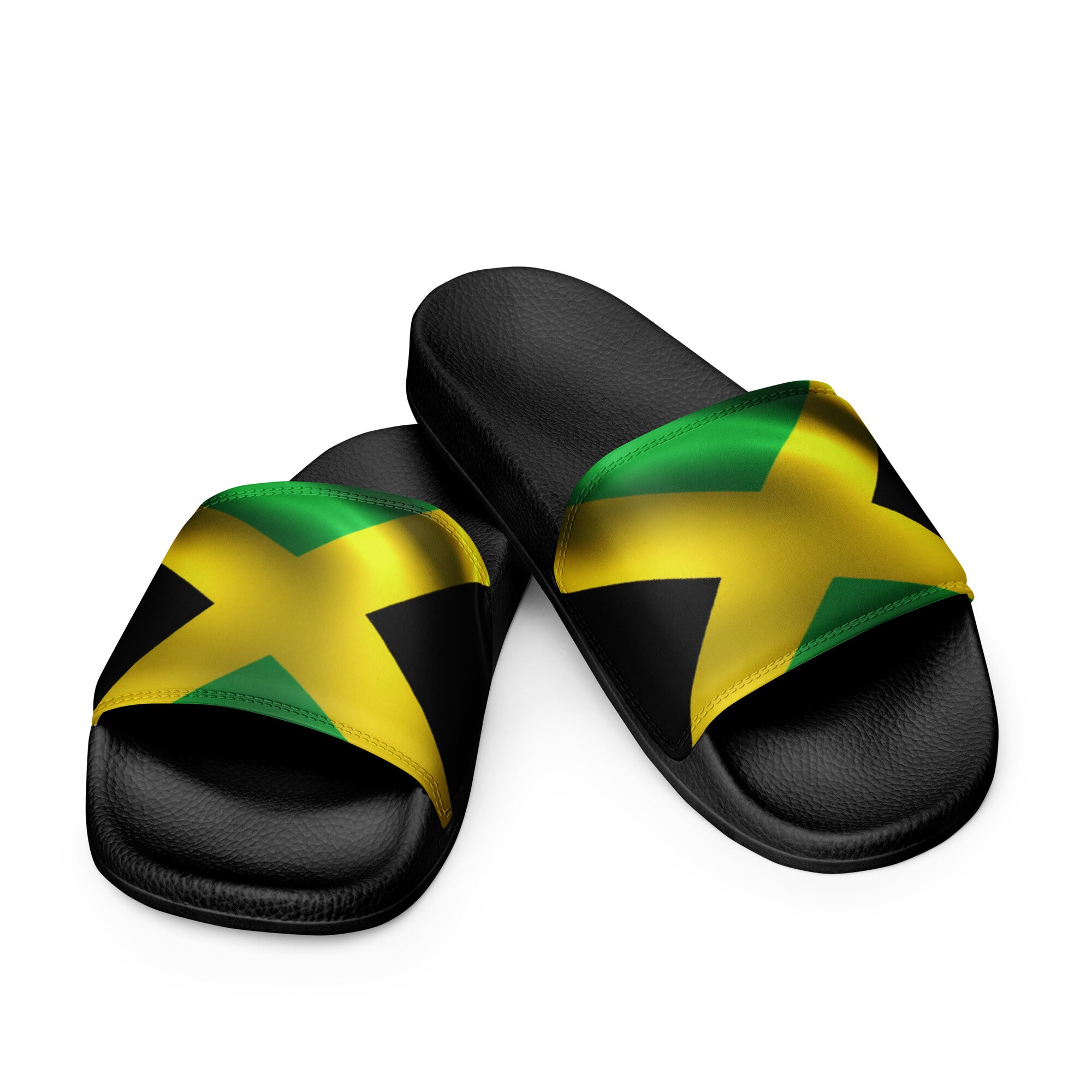 Jamaican Flag Women's Slides Etsy