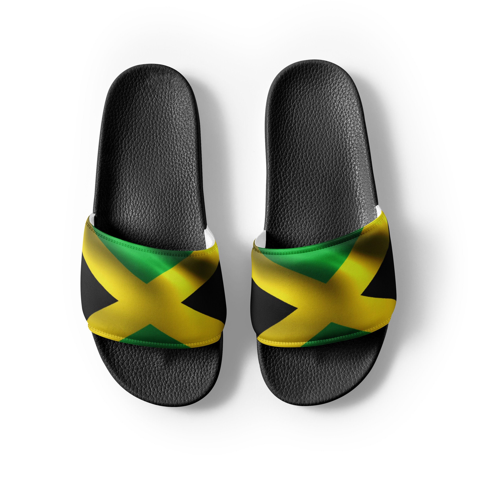 Jamaican Flag Women's Slides Etsy