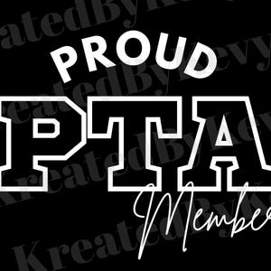Pta Lettering Parent Teacher Association Png Jpg Svg PTA DIGITAL DOWNLOAD - Etsy