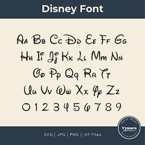 Mouse Alphabet SVG, Mouse Font SVG | Letters SVG | Customize Gift Svg | Cartoon Font | Cartoon Font | Printable Design Files