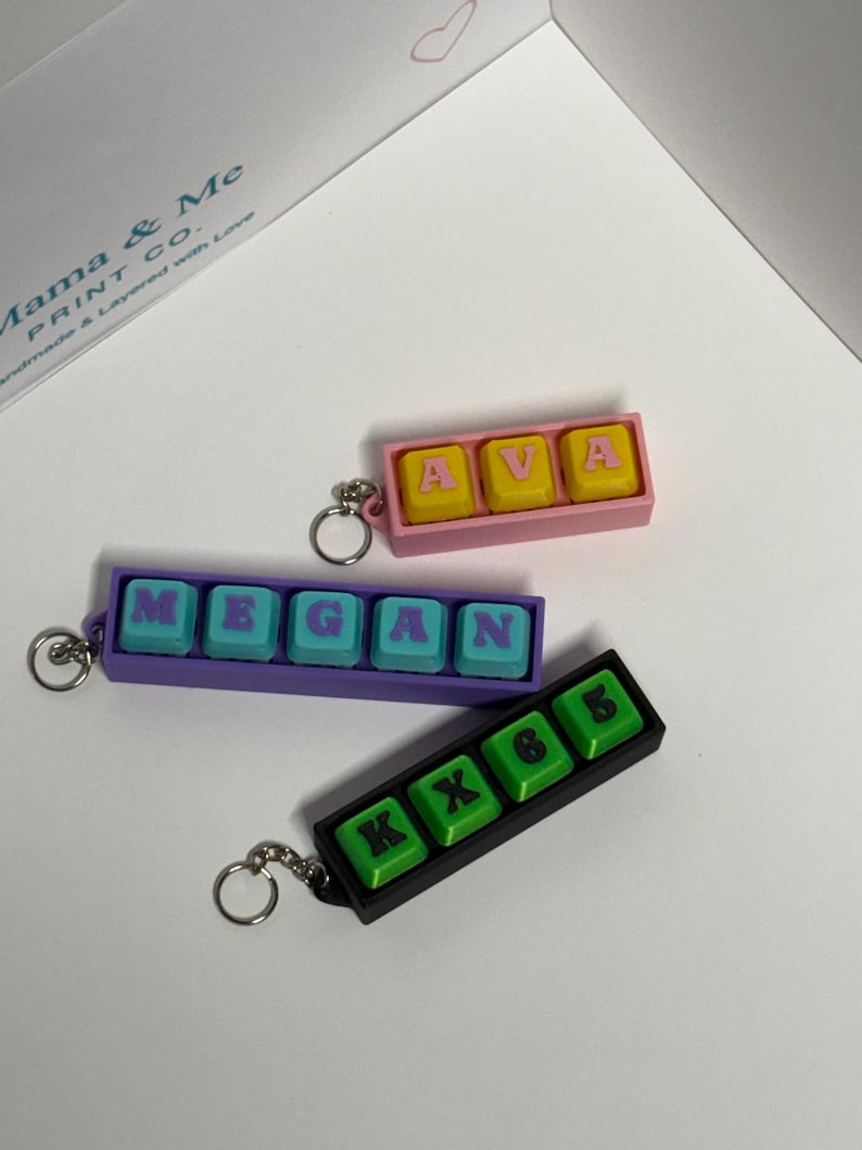 Custom Key Clicker Personalized Keyboard Clicker Fidget Toy | Custom Name Mechanical Key ...