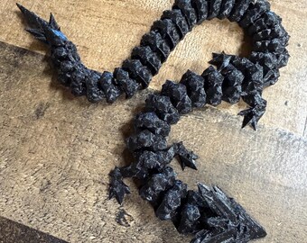 3D-geprinte gelede draak – flexibel fantasiebureau huisdier fidgetspeeltje