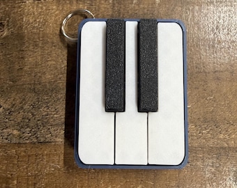 3D-geprinte pianoklikker Fidget-speeltje – Mini-toetsenbordfidget – Gadget voor stressverlichting