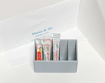 3D-geprinte organizer voor drankenpakket | Opberghouder voor poedermix