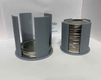 Opberger met deksel voor glazen pot | 3D-geprinte platte opslag voor inblikken, benodigdheden voor de organisatie van de voorraadkast