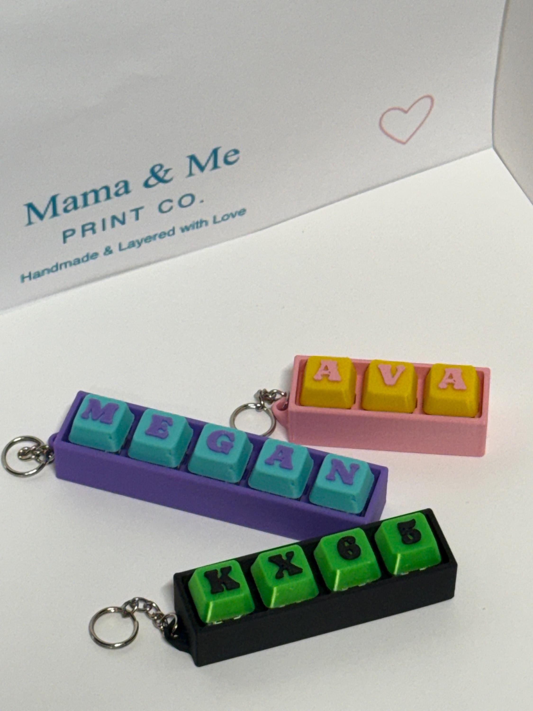 Custom Key Clicker Personalized Keyboard Clicker Fidget Toy | Custom Name Mechanical Key ...