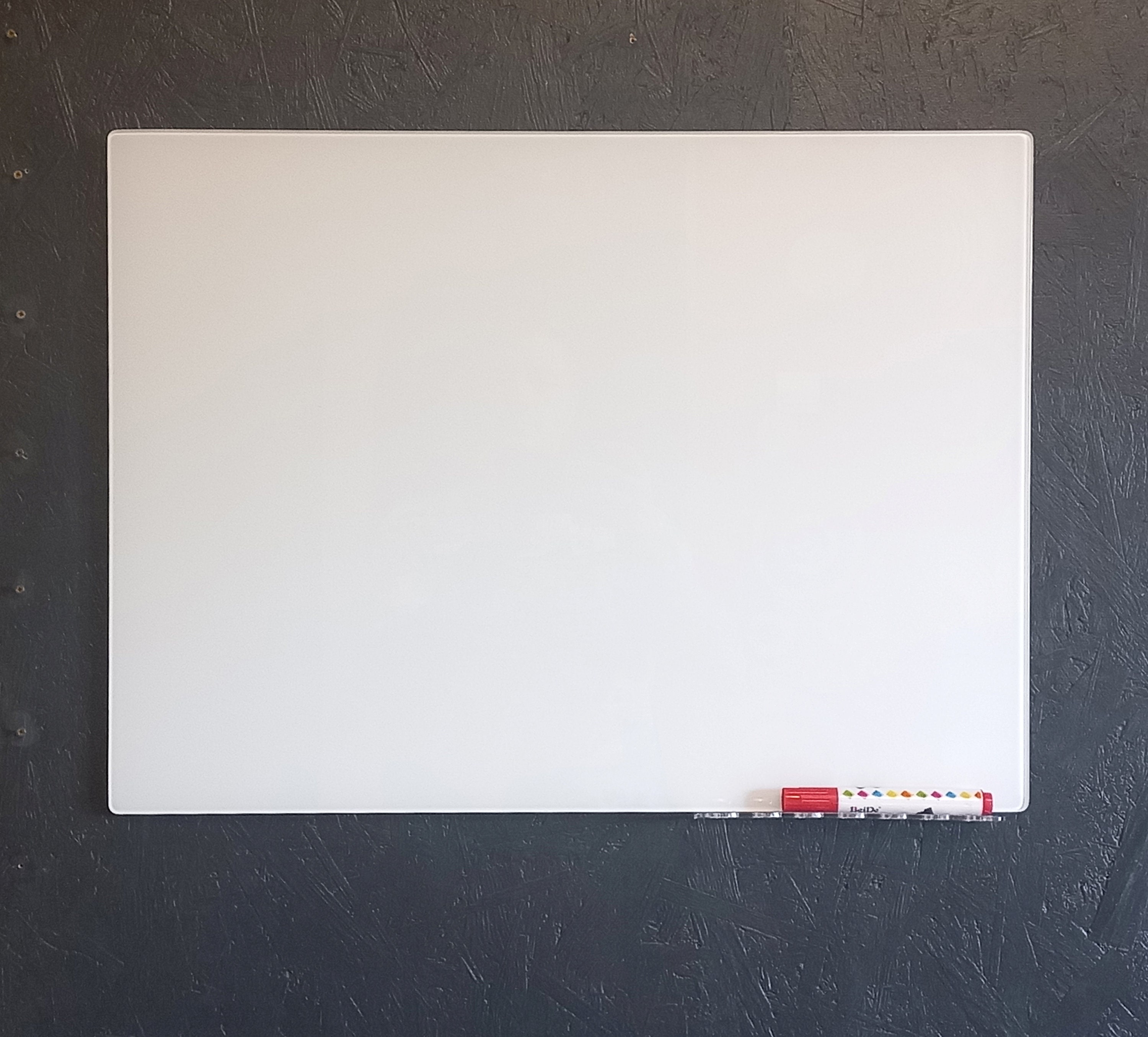 White Magnetic Tempered Glass Board | Dry Erase Gloss White Board | Safe Glass Note Board for Home and Office