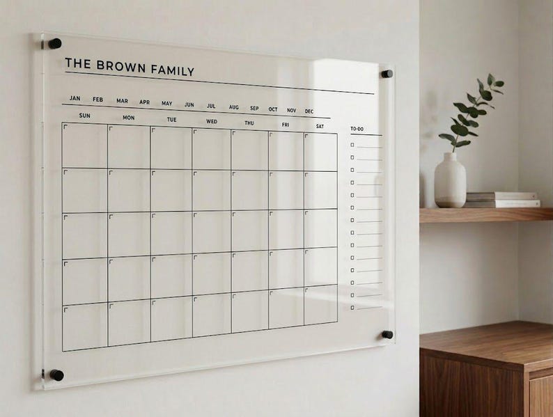 Acrylic Calendar