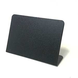 Plastic minikrijtbord | Schuurbuffetvoedselkaart | Zwart prijskaartje, bordborden op tafel, staande kaart met zwart krijt
