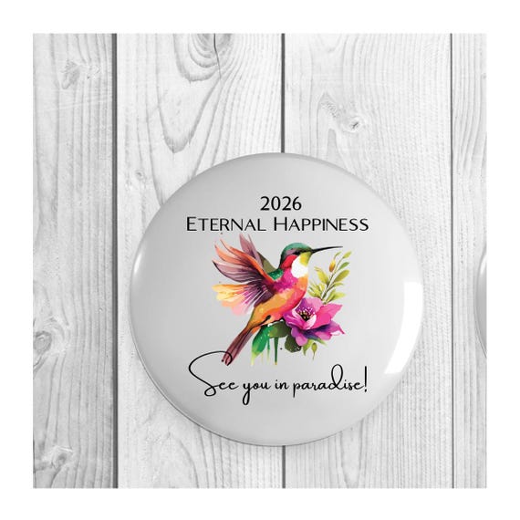 2026 Eternal Happiness Buttons  | JW Gifts | JW Gifts for Kids| Lightweight Gift | 1.25” | For International & Regional Conventions