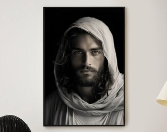 Jesus Wall Art, Christian Wall Art, Spiritual Wall Art, Watercolor Scripture Art, Modern Biblical Wall Art, Jesus Healing Art