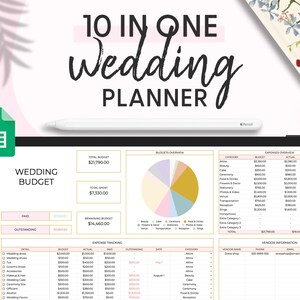 Hochzeitsplanung, digitale Budgetplaner, Hochzeitsgästeliste, Sitzplan für die Hochzeit, Veranstaltungsortvergleich, Expense Tracker, Timeline