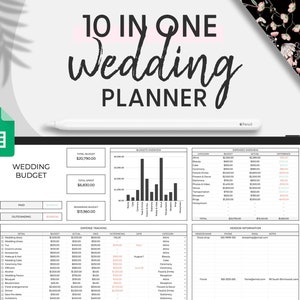 Hochzeitsplanung, digitale Budgetplaner, Hochzeitsgästeliste, Sitzplan für die Hochzeit, Veranstaltungsortvergleich, Expense Tracker, Timeline