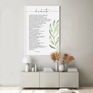 Desiderata Max Ehrmann Print, Literature Print, Inspirational poetry, Inspiring Words, Motivational Typography Quotes, Wall Art Print image 5