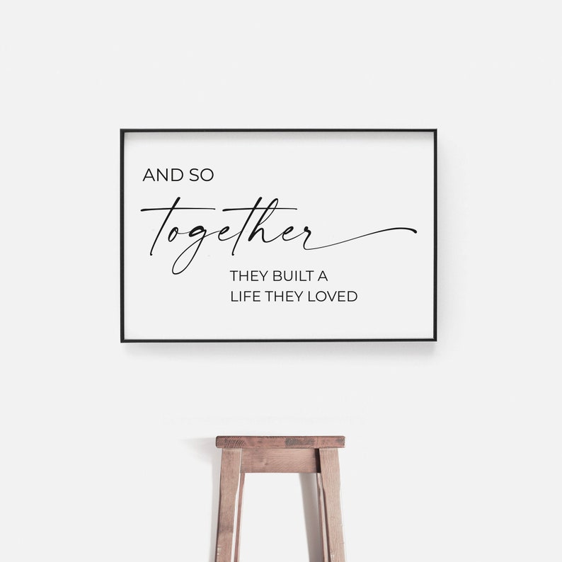 Built A Life They Loved Sign, Inspirational Home Decor Signs, Black ...
