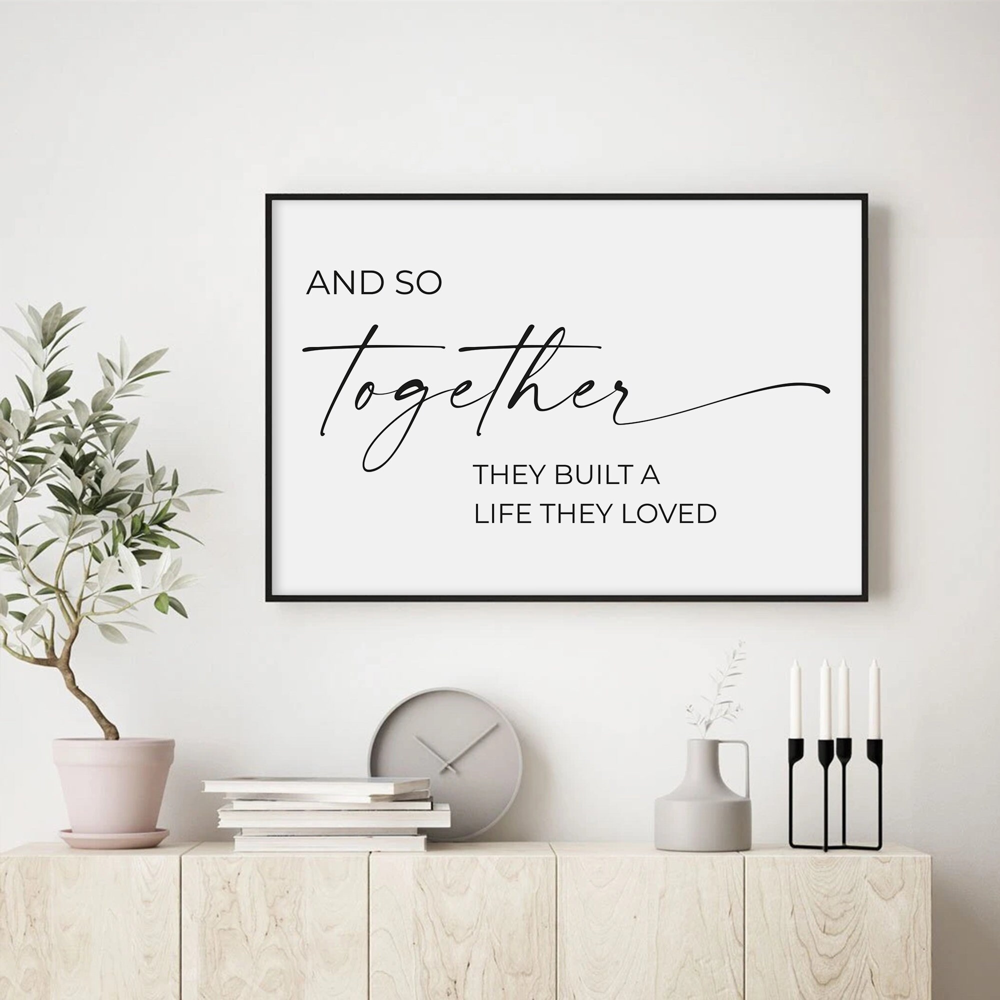 Built A Life They Loved Sign, Inspirational Home Decor Signs, Black ...