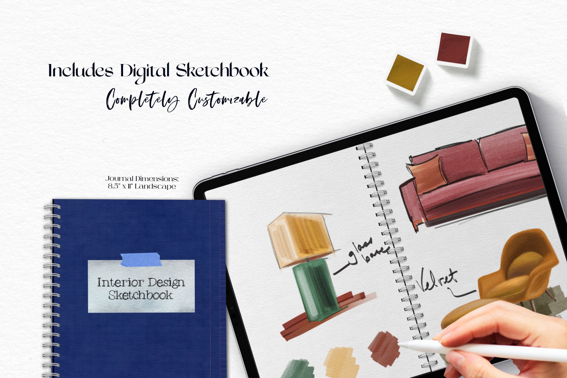 Interior Design Marker Sketchbook Kit for Procreate Digital - Etsy