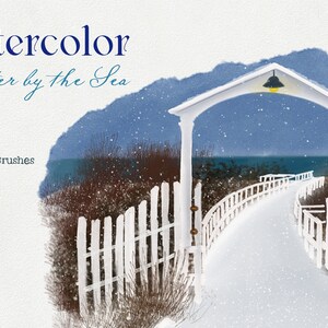 Winter by the Sea - Watercolor Brushes for Procreate