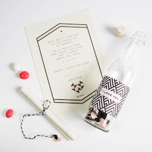 Message-in-a-Bottle Kit, send a personalized note in a glass bottle