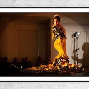 Arte de bailarina de flamenco / Cartel de bailarina española / Arte de pared de bailarina Gitana / Decoración de estudio de danza y escuela