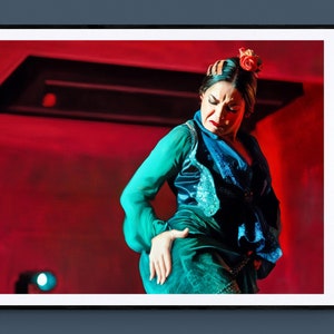 Impresión de bailarina de flamenco / Póster de bailarina española para pared / Decoración de estudio y escuela de baile