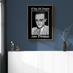 Large format Argentinian Tango Orchestra Tipica Juan D&#39;arienzo poster print Wall Art | Dance Studio and School decoration