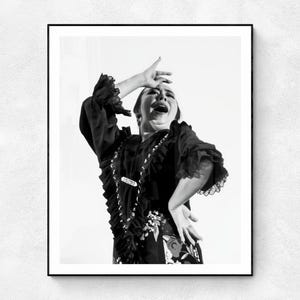 Japanische Flamenco-Tänzerin Druckkunst | Tänzerin Poster | Studio und Schuldekoration